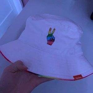 Sally Hansen pride bucket hat